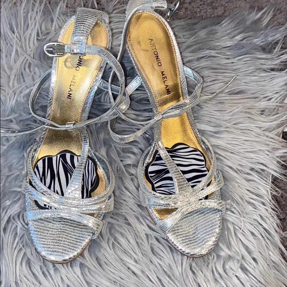 Silver Sparkly Heels